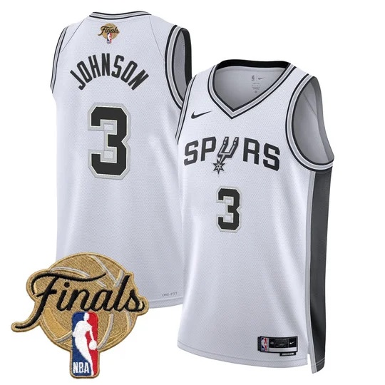 Men's San Antonio Spurs 2026 Finals Swingman Jersey - All Stitched Keldon Johnson