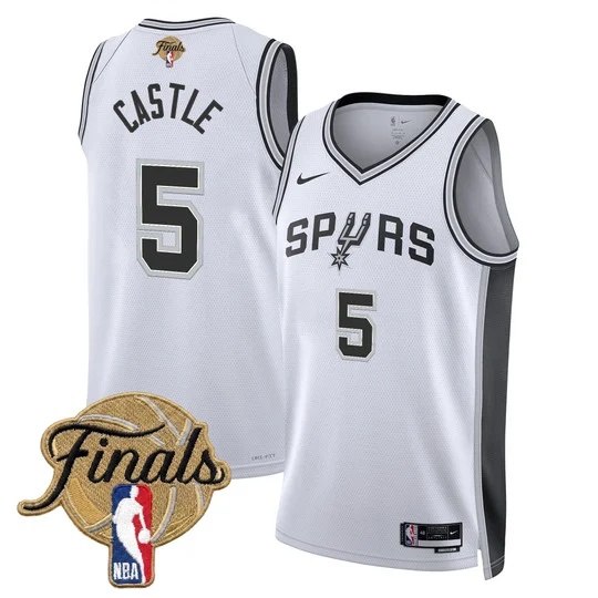 Men's San Antonio Spurs 2026 Finals Swingman Jersey - All Stitched Stephon Castle