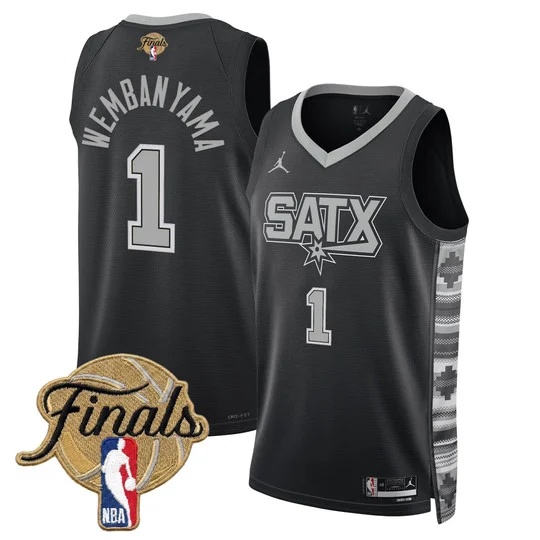 Men's San Antonio Spurs 2026 Finals Swingman Jersey - All Stitched Victor Wembanyama 1