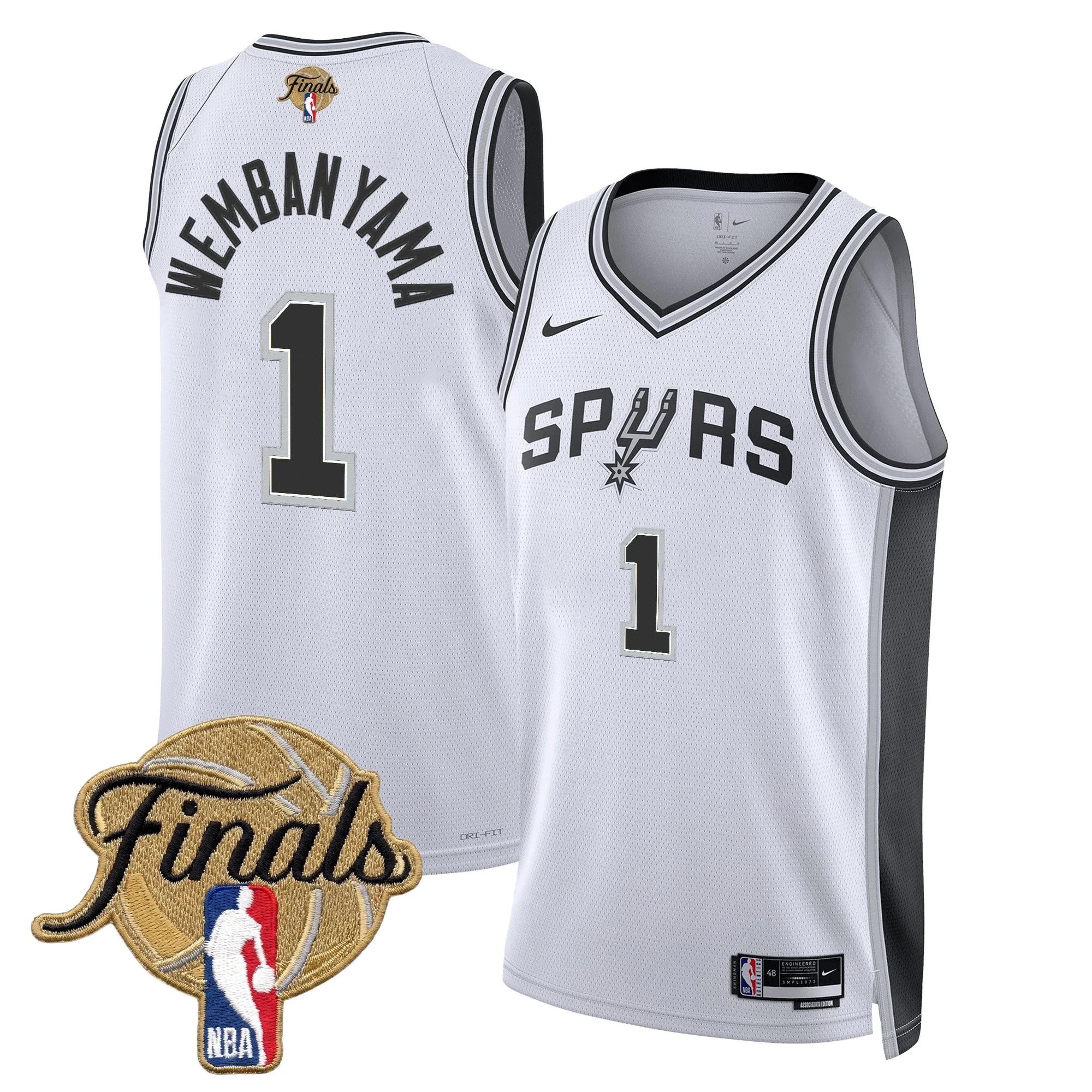 Men's San Antonio Spurs 2026 Finals Swingman Jersey - All Stitched Victor Wembanyama
