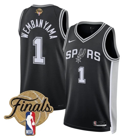 Men's San Antonio Spurs 2026 Finals Swingman Jersey - All Stitched Victor Wembanyama1