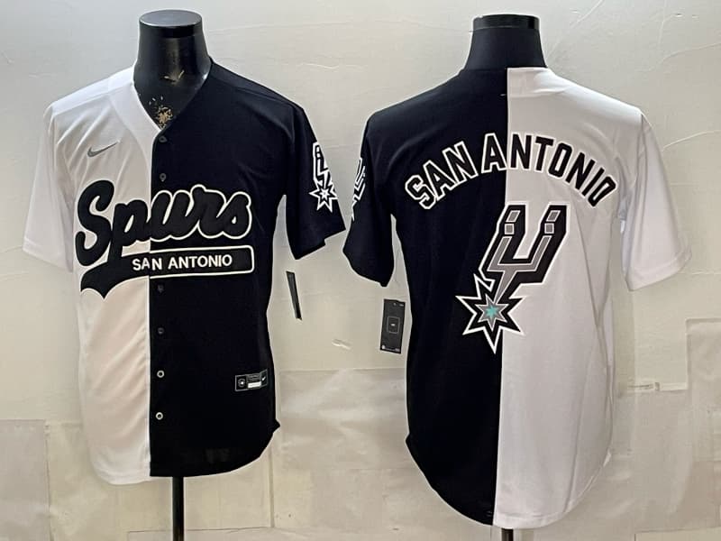 Men's San Antonio Spurs Black   Stitched Basketball Jersey