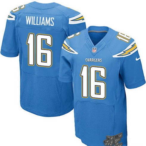 Men's San Diego Chargers #16 Tyrell Williams Light Blue Alternate Stitched NFL Nike Elite Jersey