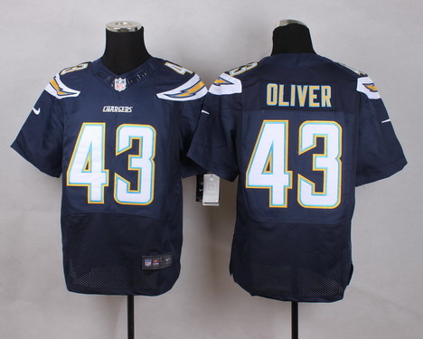 Men's San Diego Chargers #43 Branden Oliver Nike Navy Blue Elite Jersey