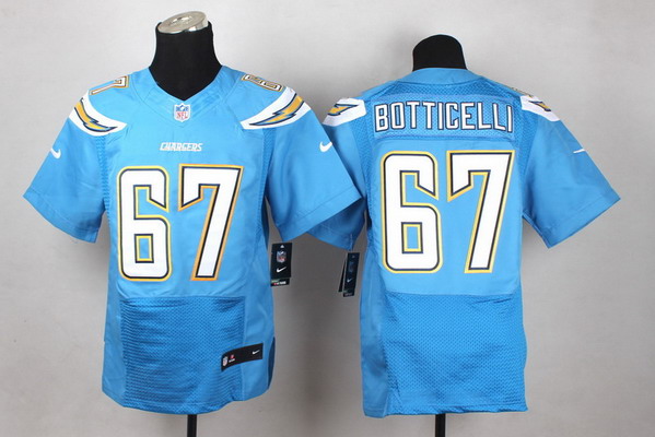 Men's San Diego Chargers #67 Cameron Botticelli Nike Light Blue Elite Jersey