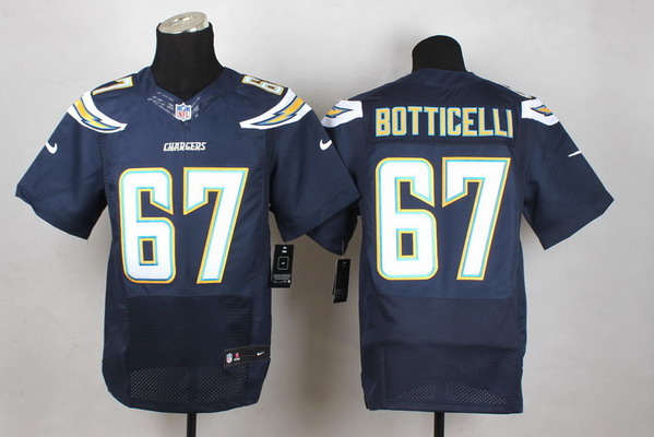 Men's San Diego Chargers #67 Cameron Botticelli Nike Navy Blue Elite Jersey