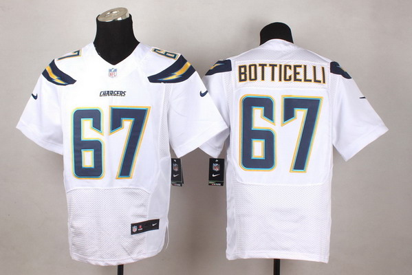 Men's San Diego Chargers #67 Cameron Botticelli Nike White Elite Jersey