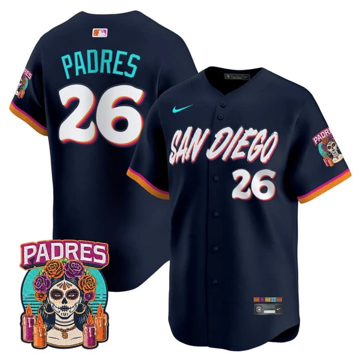 Men's San Diego Padres 2026 City Connect Vapor Premier Limited Jersey - All Stitched 26 Padres