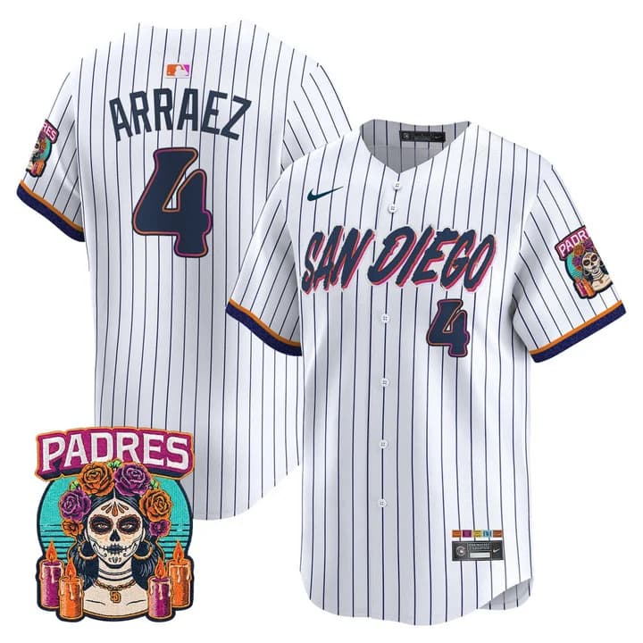Men's San Diego Padres 2026 City Connect Vapor Premier Limited Jersey - All Stitched Luis Arraez     4