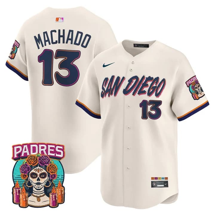 Men's San Diego Padres 2026 City Connect Vapor Premier Limited Jersey - All Stitched Manny Machado   13