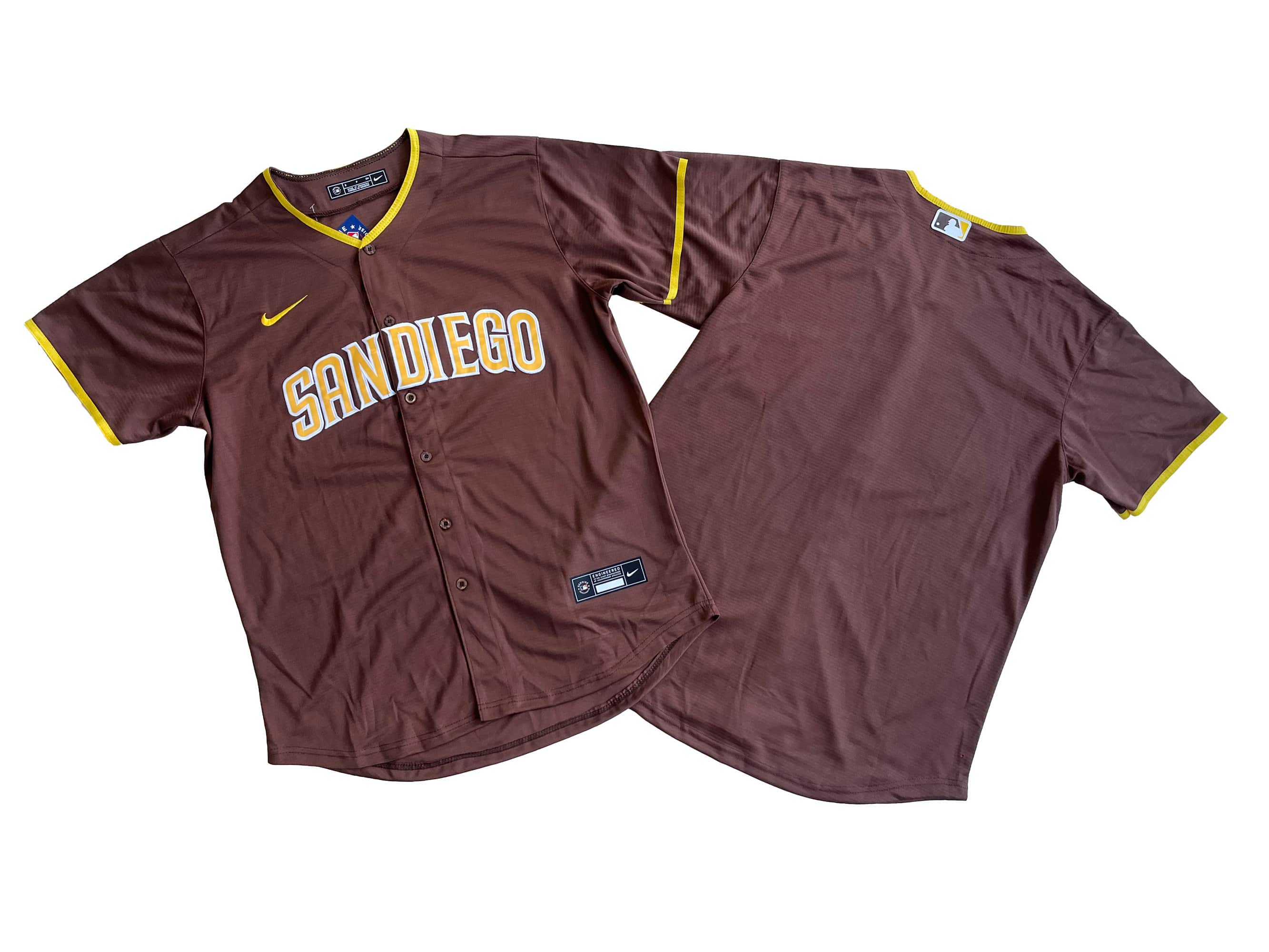 Men's San Diego Padres Nike Brown Road Replica Team Jersey