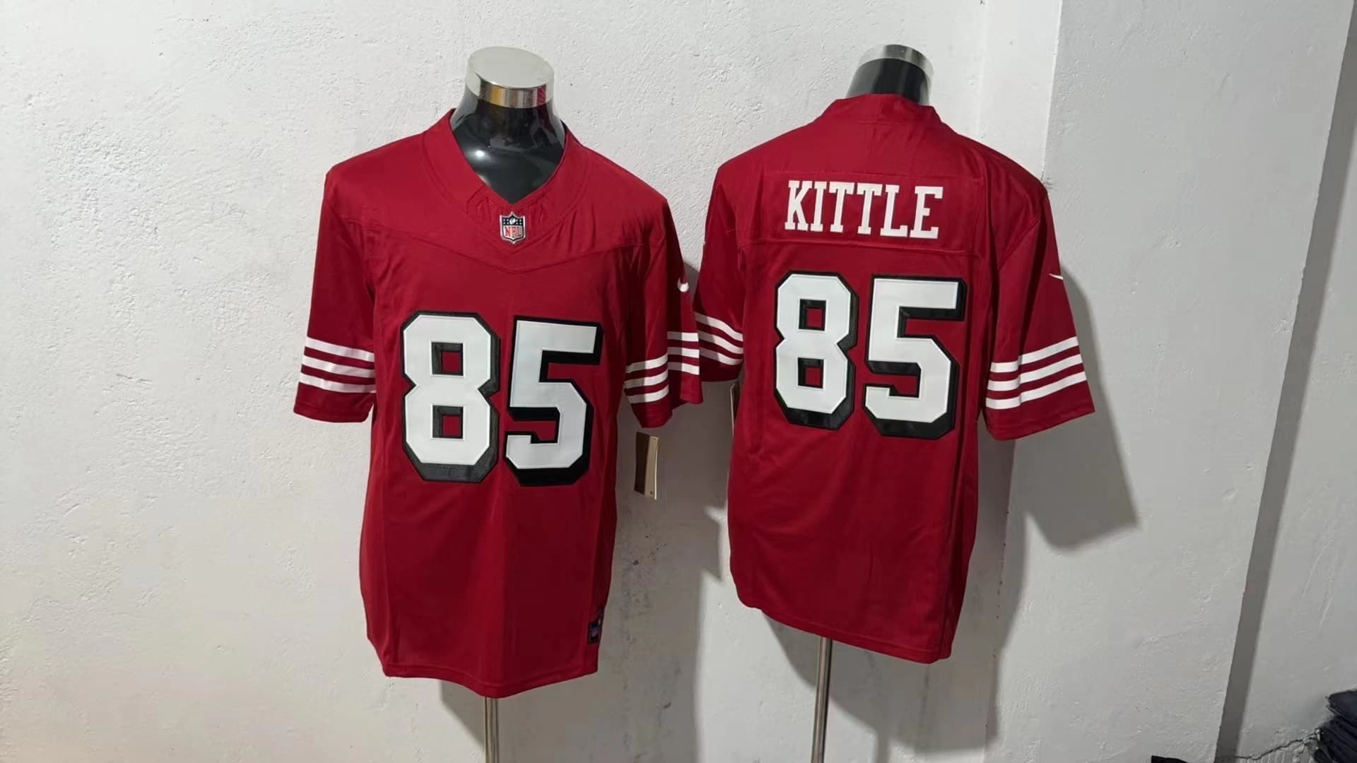 Men's San Francisco  49ers 2025  Vapor Limited Jersey - All Stitched George Kittle 85