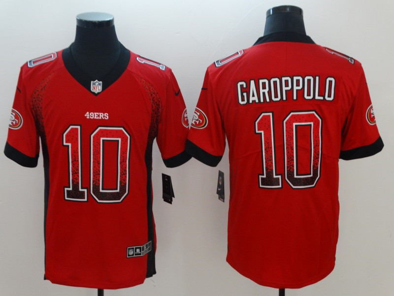 Men's San Francisco 49ers #10 Jimmy Garoppolo Red Nike Drift Fashion Limited Jersey