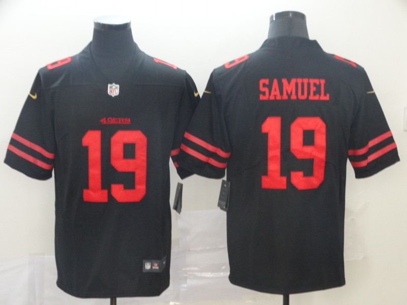 Men's San Francisco 49ers #19 Deebo Samuel Nike Black Alternate Vapor Limited Player Jersey