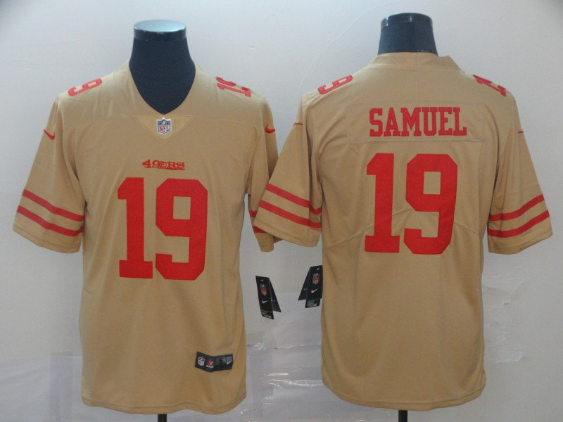 Men's San Francisco 49ers #19 Deebo Samuel Nike Gold Inverted Legend Jersey