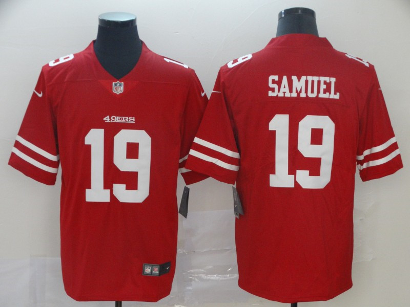 Men's San Francisco 49ers #19 Deebo Samuel Nike Scarlet Vapor Limited Player Jersey