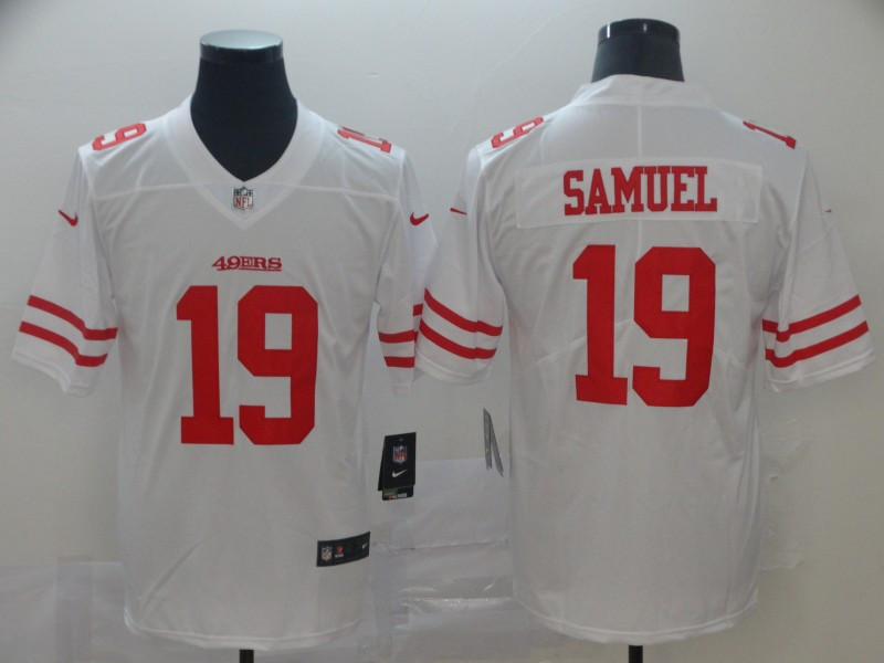 Men's San Francisco 49ers #19 Deebo Samuel Nike White Vapor Limited Player Jersey