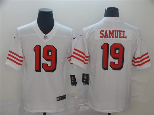 Men's San Francisco 49ers #19 Deebo Samuel Nike White Vapor Untouchable Color Rush Limited Player Jersey