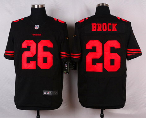 Men's San Francisco 49ers #26 Tramaine Brock Black Alternate 2015 NFL Nike Elite Jersey