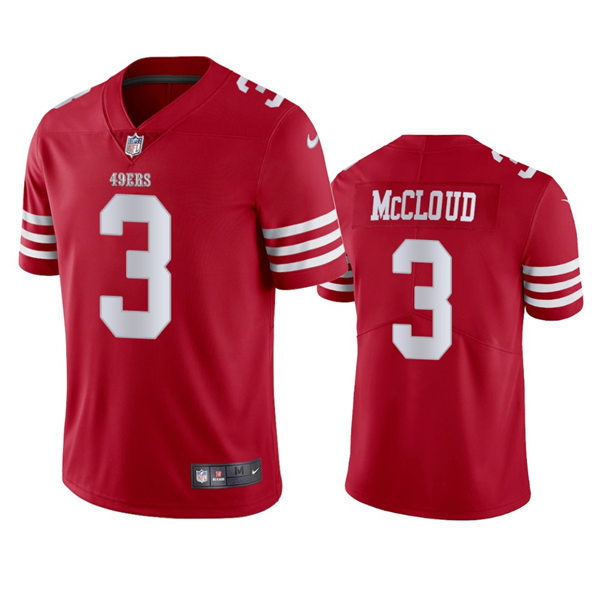 Men's San Francisco 49ers #3 Ray-Ray McCloud Nike Scarlet Vapor Limited Player Jersey