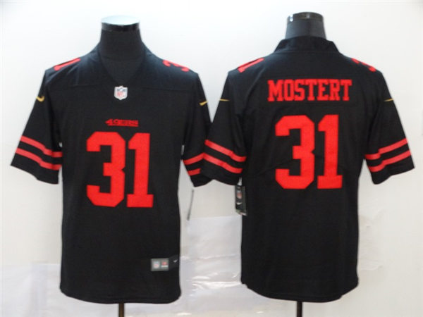 Men's San Francisco 49ers #31 Raheem Mostert Nike Black Alternate Vapor Limited Player Jersey
