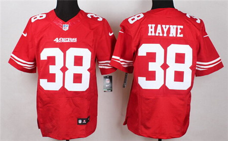 Men's San Francisco 49ers #38 Jarryd Hayne Nike Red Elite Jersey