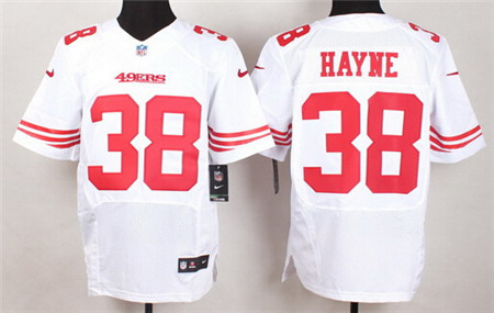 Men's San Francisco 49ers #38 Jarryd Hayne Nike White Elite Jersey