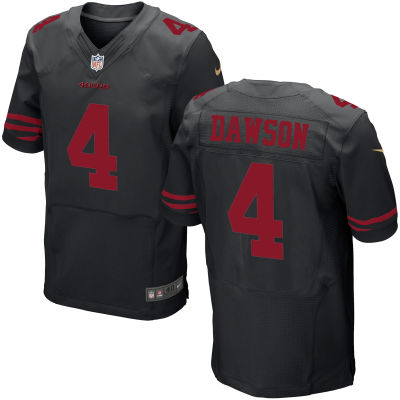 Men's San Francisco 49ers #4 Phil Dawson Black Nike Elite Jersey