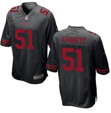 Men's San Francisco 49ers #51 Joshua Garnett Nike Black Elite 2016 Draft Pick Jersey