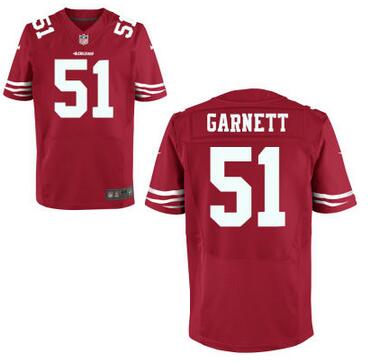 Men's San Francisco 49ers #51 Joshua Garnett Nike Scarlet Red Elite 2016 Draft Pick Jersey
