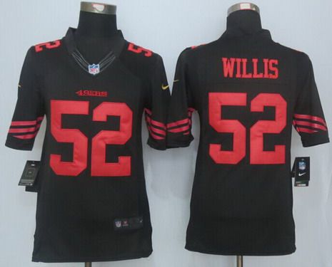 Men's San Francisco 49ers #52 Patrick Willis 2015 Nike Black Limited Jersey