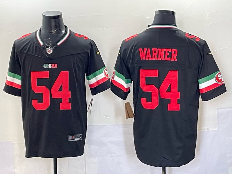 Men's San Francisco 49ers #54 Fred Warner Red Limited Stitched Jersey