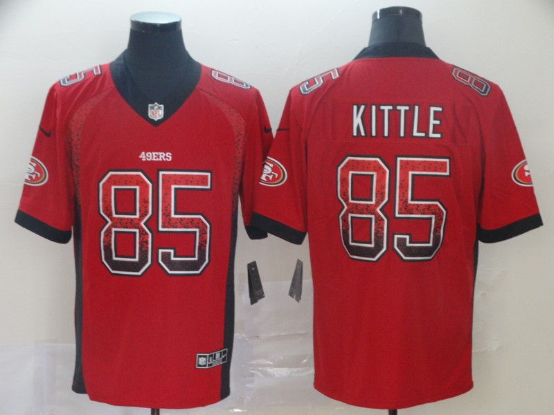 Men's San Francisco 49ers #85 George Kittle Red Nike Drift Fashion Limited Jersey