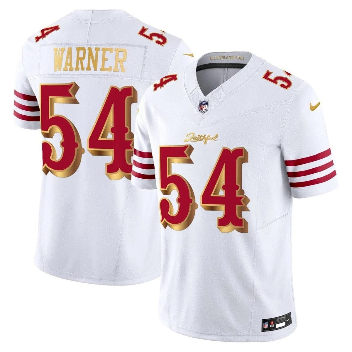 Men's San Francisco 49ers 2025   Vapor Limited Jersey - All Stitched    Fred Warner   54