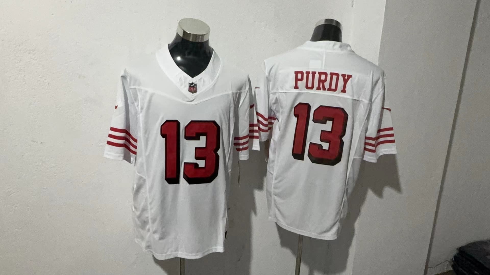 Men's San Francisco 49ers 2025   Vapor Limited Jersey - All Stitched Brock   Purdy 13