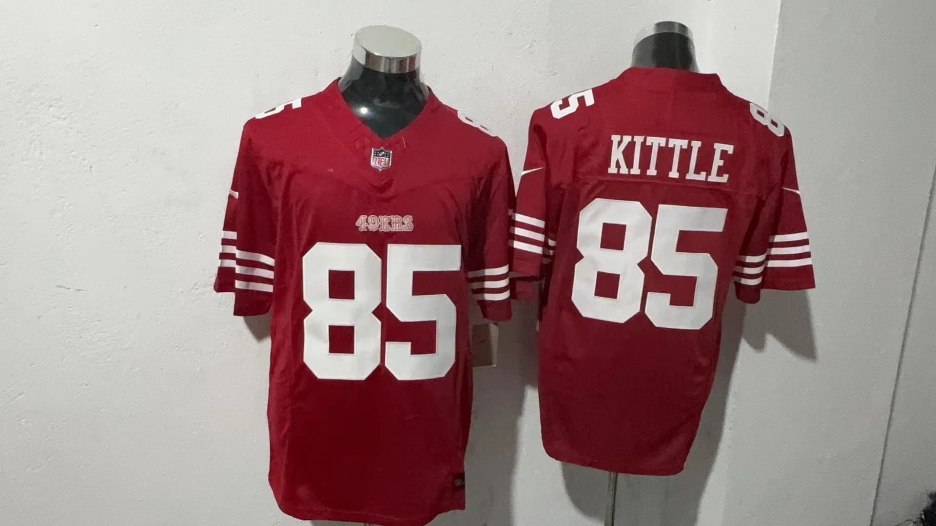 Men's San Francisco 49ers 2025  Vapor Limited Jersey - All Stitched George Kittle 85