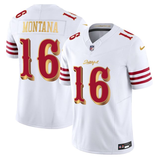 Men's San Francisco 49ers 2025 “Rivalries” Vapor Limited Jersey - All Stitched 16   Joe Montana