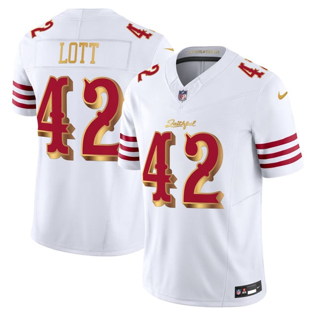 Men's San Francisco 49ers 2025 “Rivalries” Vapor Limited Jersey - All Stitched 42   Ronnie Lott