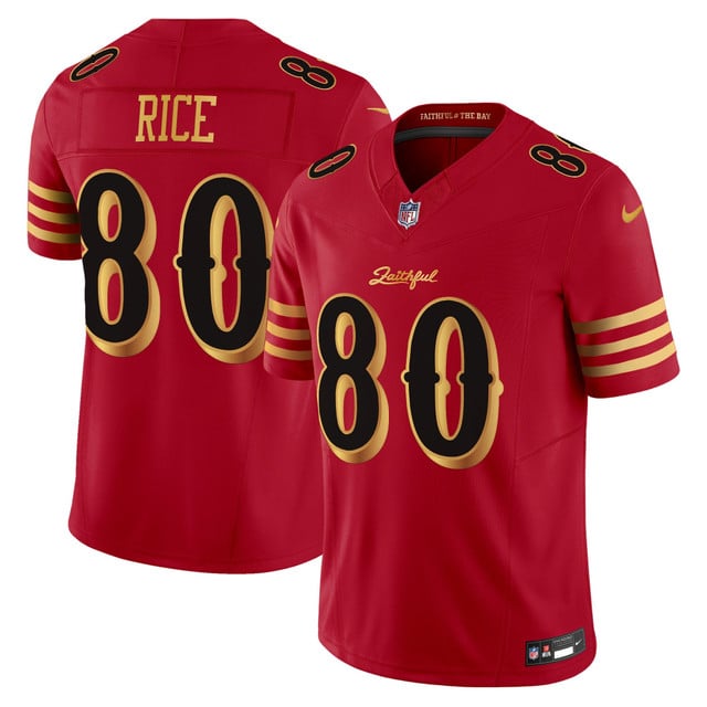 Men's San Francisco 49ers 2025 “Rivalries” Vapor Limited Jersey - All Stitched 80 Jerry Rice