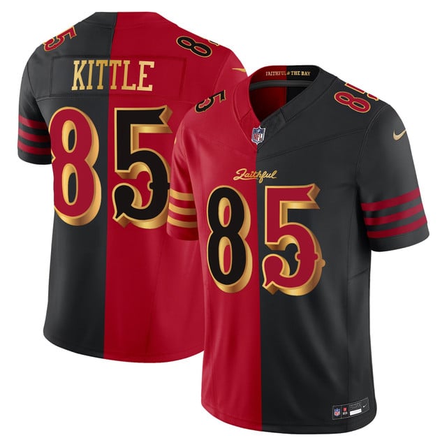 Men's San Francisco 49ers 2025 “Rivalries” Vapor Limited Jersey - All Stitched 85George Kittle