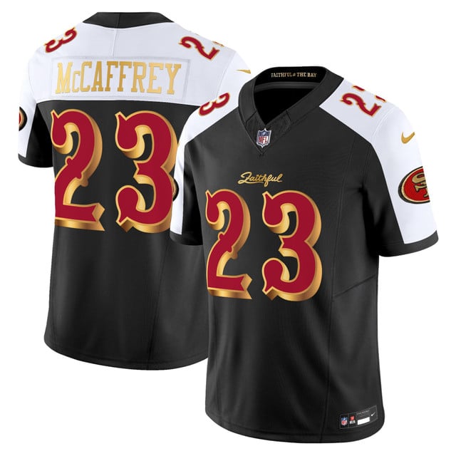 Men's San Francisco 49ers 2025 “Rivalries” Vapor Limited Jersey - All Stitched Christian McCaffrey     23