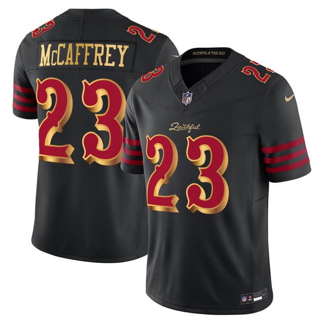 Men's San Francisco 49ers 2025 “Rivalries” Vapor Limited Jersey - All Stitched Christian McCaffrey #23