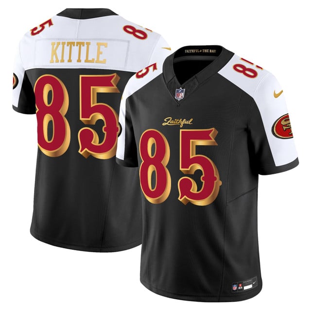 Men's San Francisco 49ers 2025 “Rivalries” Vapor Limited Jersey - All Stitched George Kittle      85