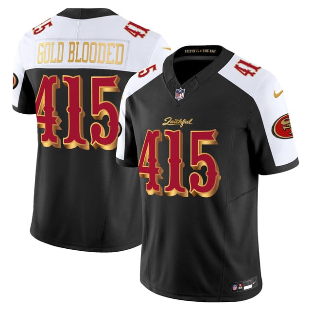 Men's San Francisco 49ers 2025 “Rivalries” Vapor Limited Jersey - All Stitched Gold  Blooded    415