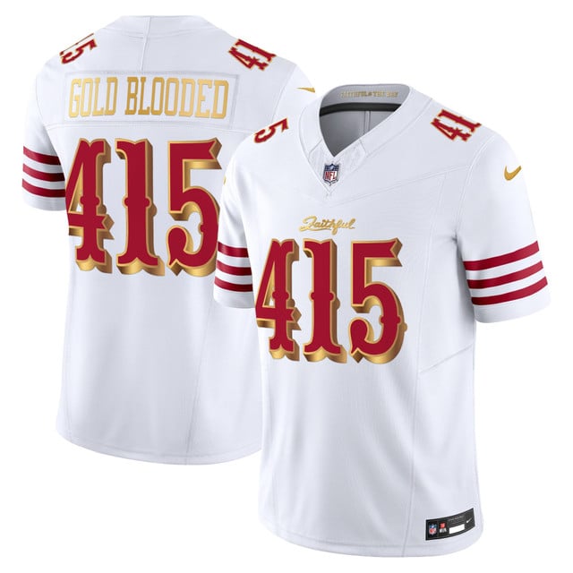 Men's San Francisco 49ers 2025 “Rivalries” Vapor Limited Jersey - All Stitched Gold Blooded    415
