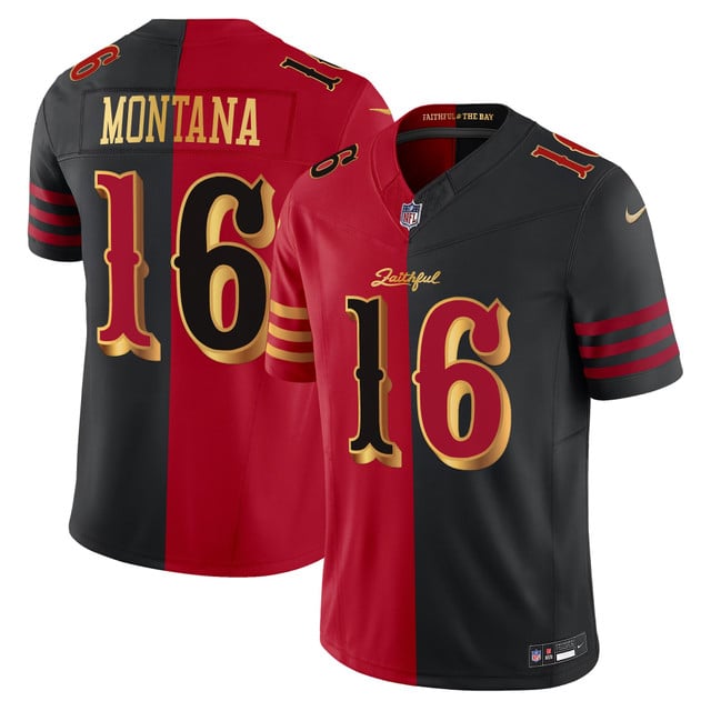 Men's San Francisco 49ers 2025 “Rivalries” Vapor Limited Jersey - All Stitched Joe Montana   16