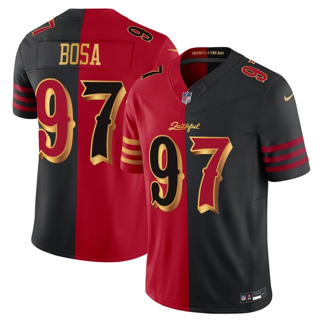 Men's San Francisco 49ers 2025 “Rivalries” Vapor Limited Jersey - All Stitched Nick  Bosa97