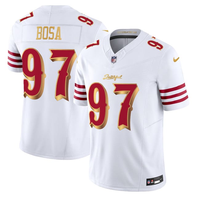 Men's San Francisco 49ers 2025 “Rivalries” Vapor Limited Jersey - All Stitched Nick Bosa     97