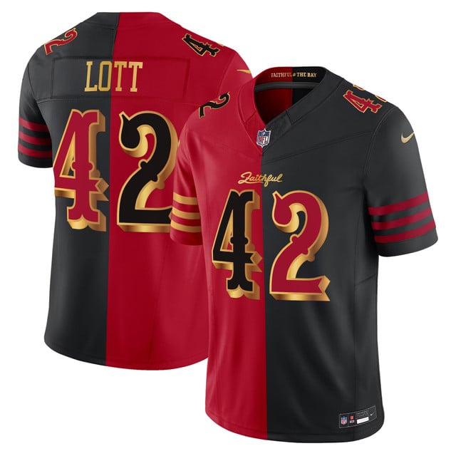 Men's San Francisco 49ers 2025 “Rivalries” Vapor Limited Jersey - All Stitched Ronnie Lott     42