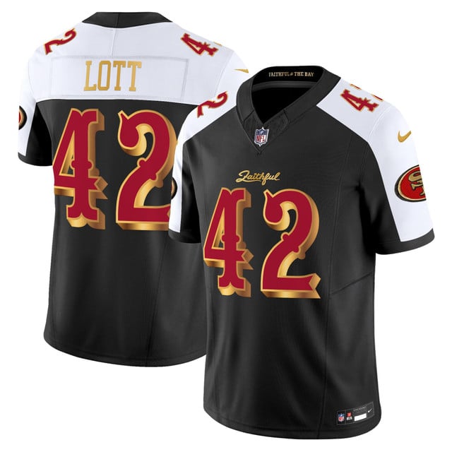 Men's San Francisco 49ers 2025 “Rivalries” Vapor Limited Jersey - All Stitched Ronnie Lott   42